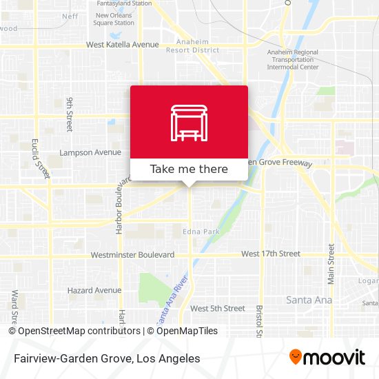 Fairview-Garden Grove map