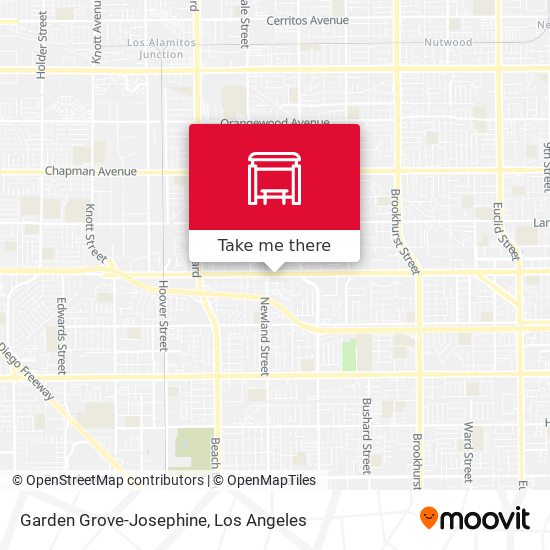 Garden Grove-Josephine map