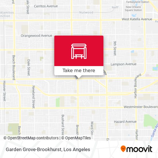 Garden Grove-Brookhurst map