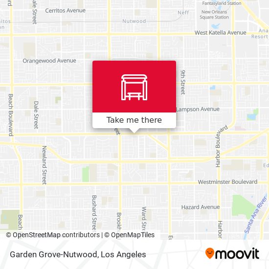 Garden Grove-Nutwood map