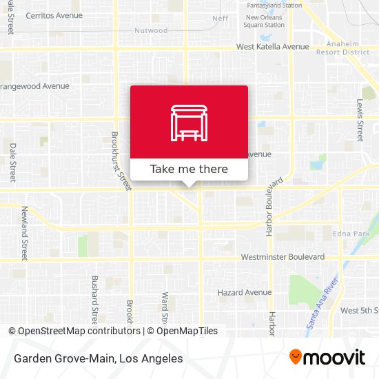 Mapa de Garden Grove-Main