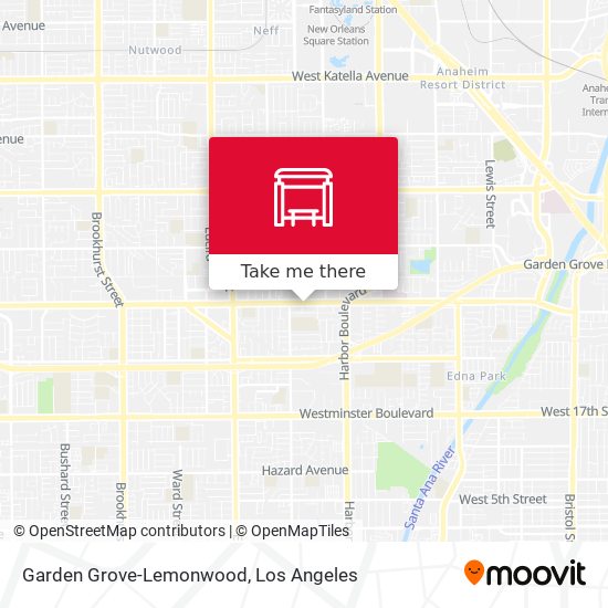 Mapa de Garden Grove-Lemonwood