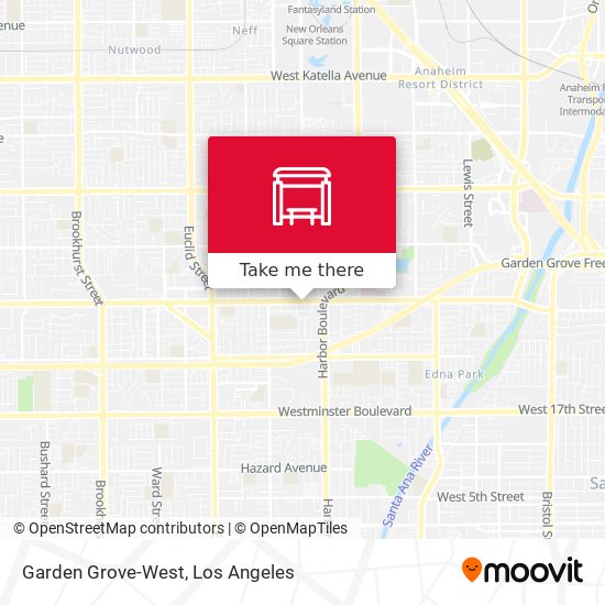 Mapa de Garden Grove-West
