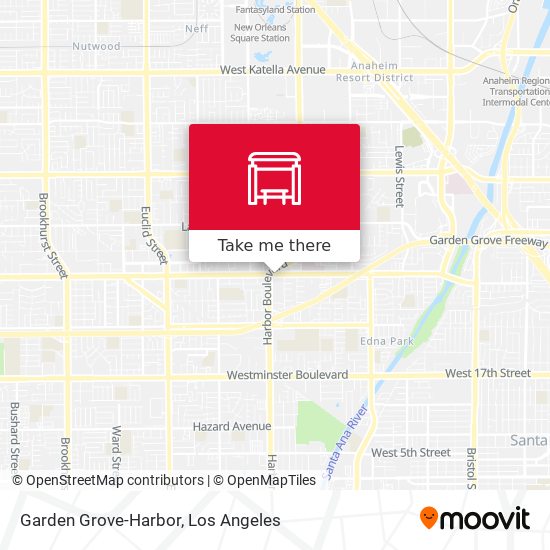 Garden Grove-Harbor map