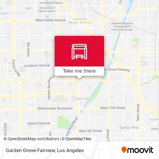 Garden Grove-Fairview map