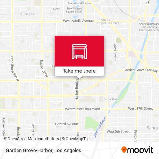 Mapa de Garden Grove-Harbor