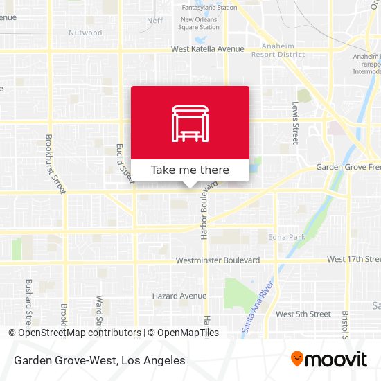 Garden Grove-West map