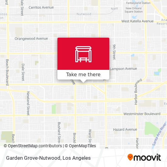 Mapa de Garden Grove-Nutwood