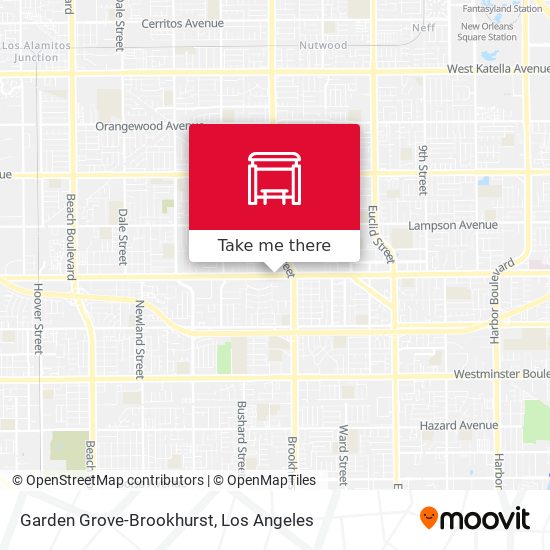 Garden Grove-Brookhurst map