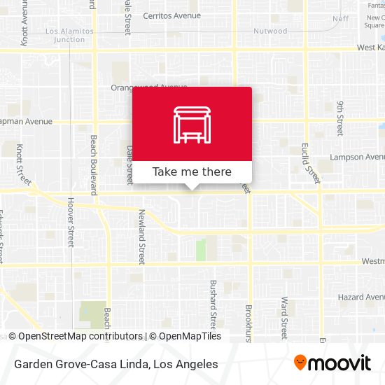 Garden Grove-Casa Linda map