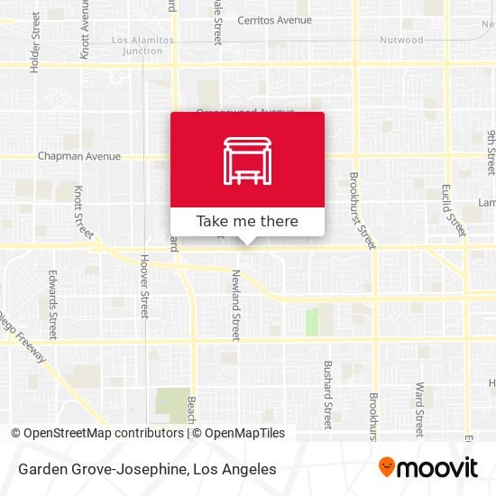 Garden Grove-Josephine map