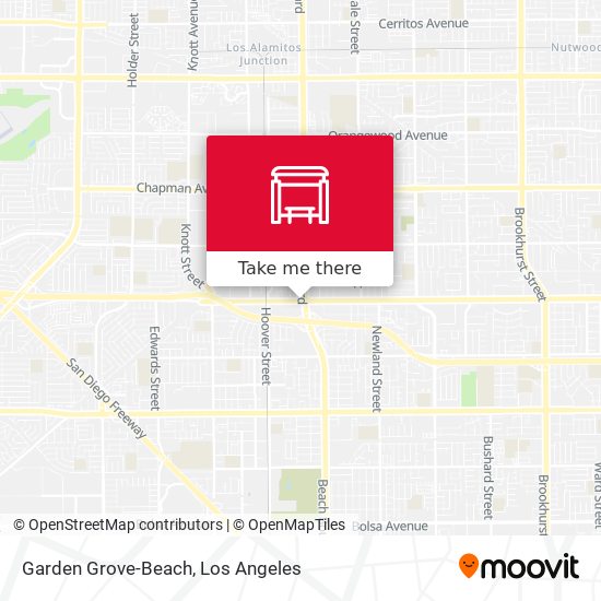 Garden Grove-Beach map