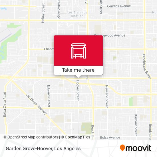 Mapa de Garden Grove-Hoover