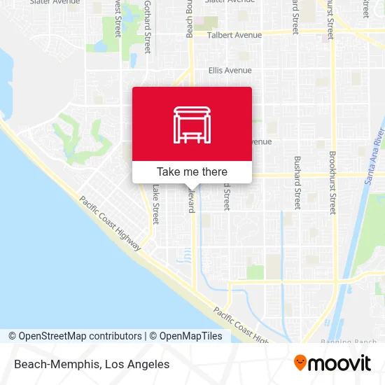 Beach-Memphis map