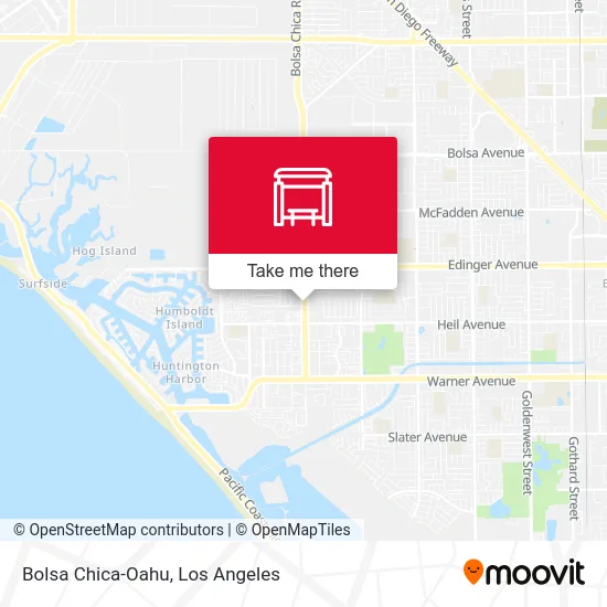 Bolsa Chica-Oahu map