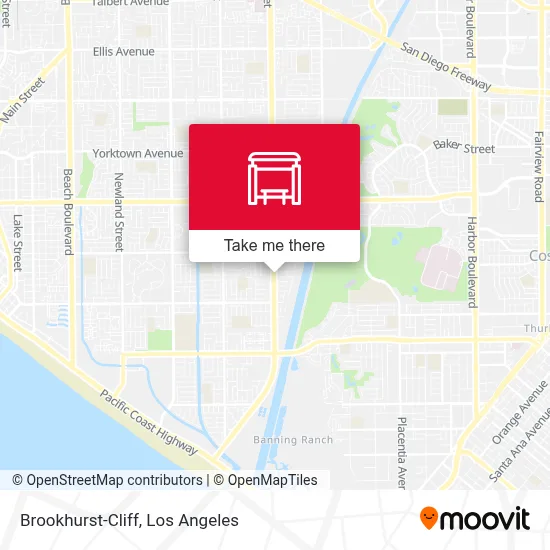 Brookhurst-Cliff map