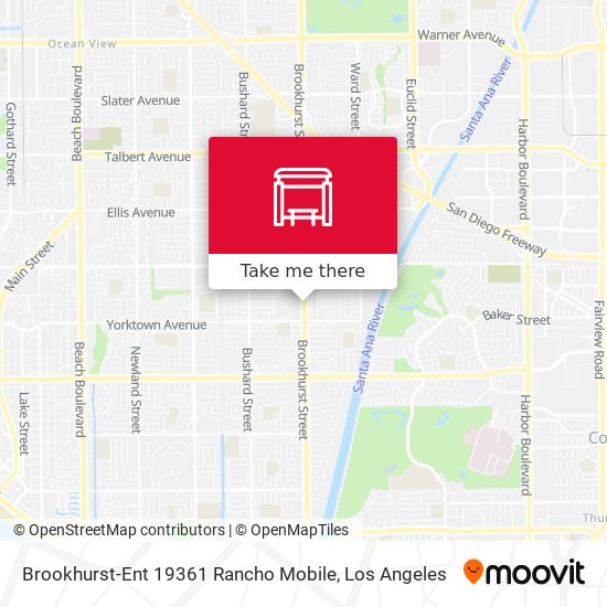 Mapa de Brookhurst-Ent 19361 Rancho Mobile