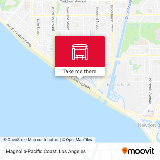 Magnolia-Pacific Coast map