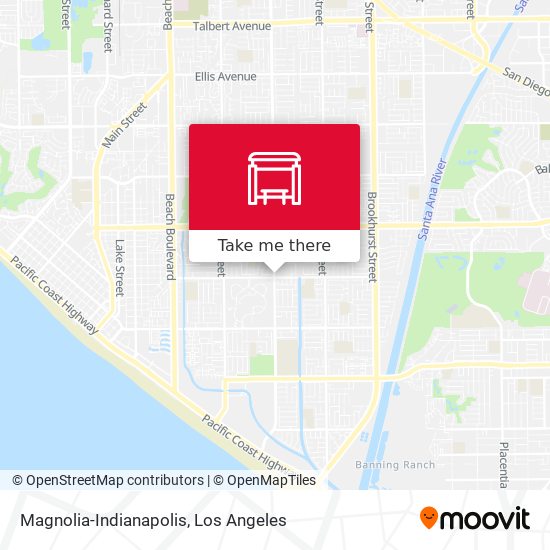 Magnolia-Indianapolis map