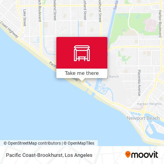 Pacific Coast-Brookhurst map