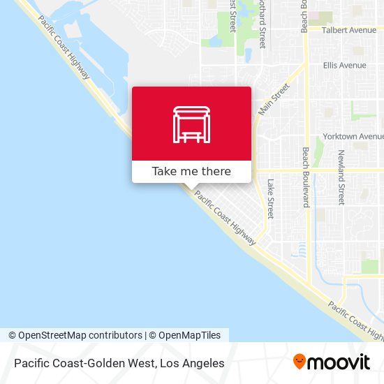 Mapa de Pacific Coast-Golden West