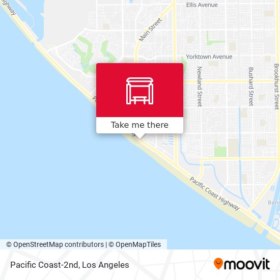 Mapa de Pacific Coast-2nd