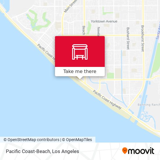 Mapa de Pacific Coast-Beach