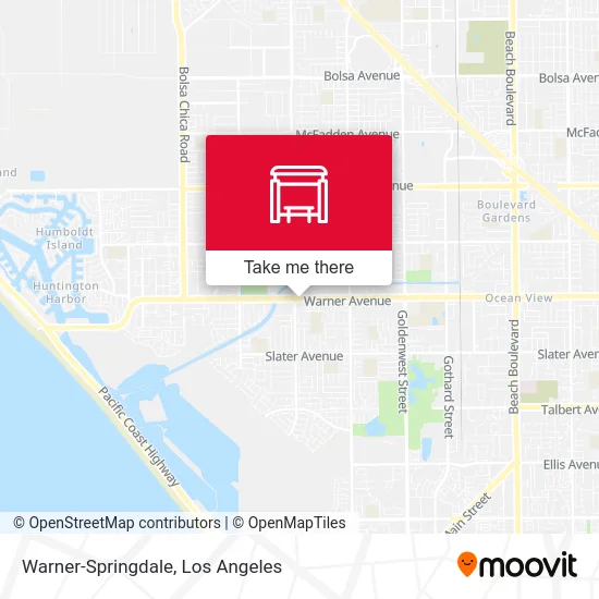 Warner-Springdale map