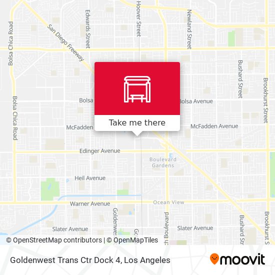 Mapa de Goldenwest Trans Ctr Dock 4