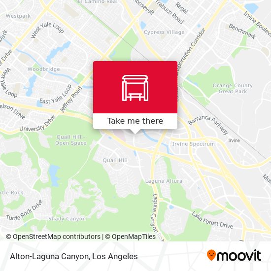 Mapa de Alton-Laguna Canyon