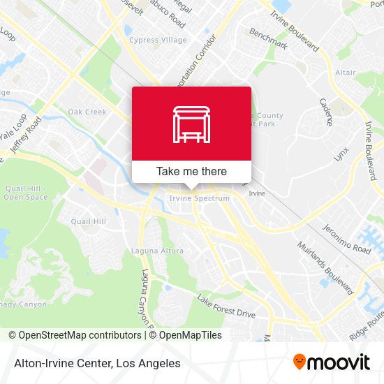 Mapa de Alton-Irvine Center