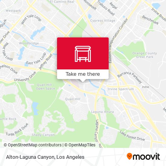 Mapa de Alton-Laguna Canyon