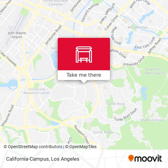 California-Campus map