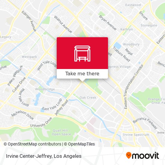 Mapa de Irvine Center-Jeffrey