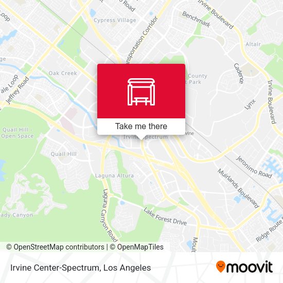 Mapa de Irvine Center-Spectrum