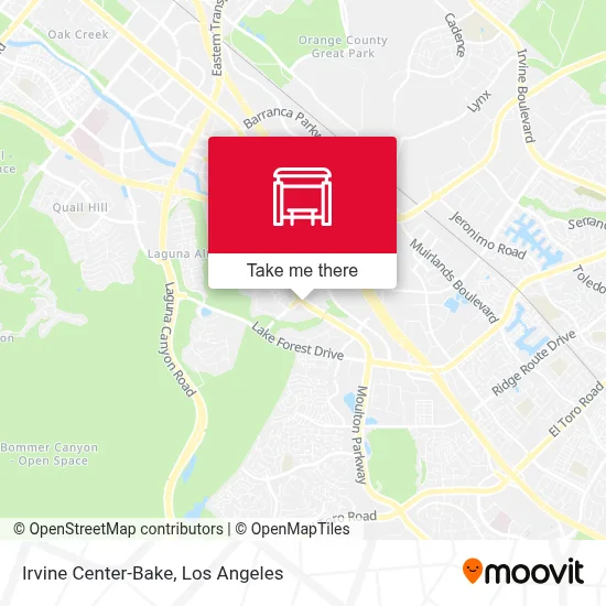 Irvine Center-Bake map