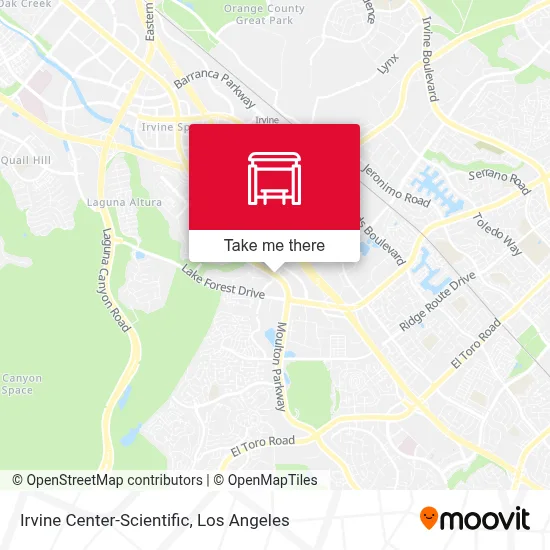 Irvine Center-Scientific map