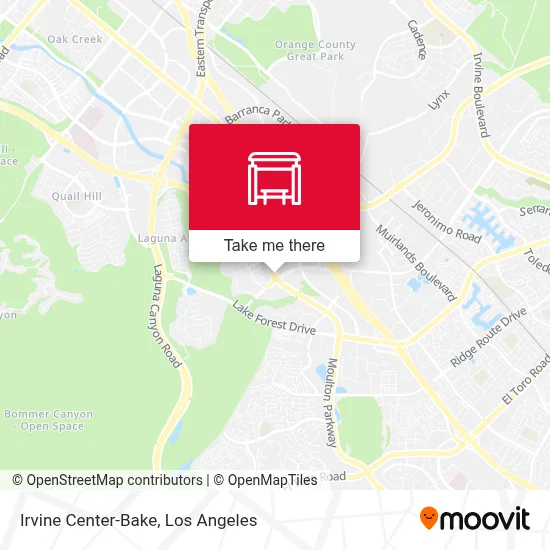 Irvine Center-Bake map