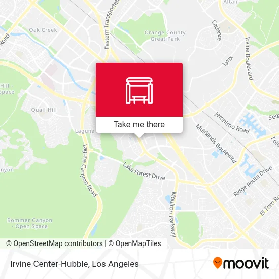 Irvine Center-Hubble map