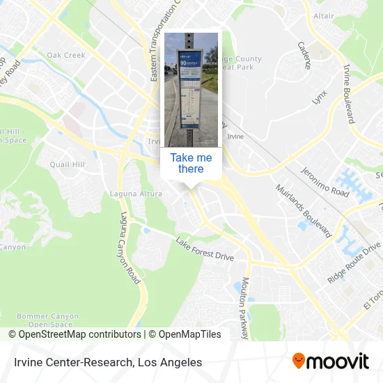 Irvine Center-Research map