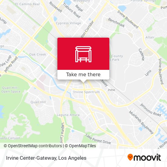 Irvine Center-Gateway map
