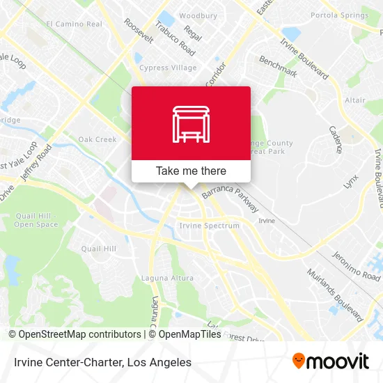 Irvine Center-Charter map
