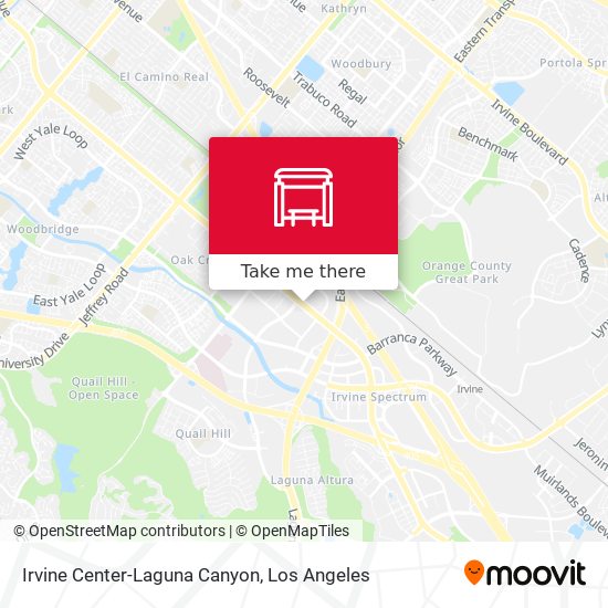 Irvine Center-Laguna Canyon map