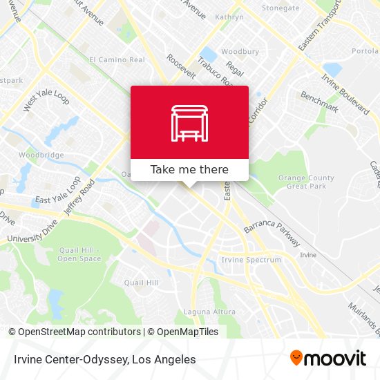 Irvine Center-Odyssey map