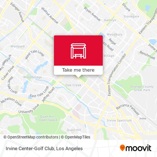 Irvine Center-Golf Club map