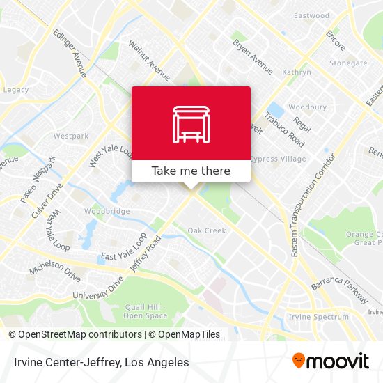Mapa de Irvine Center-Jeffrey