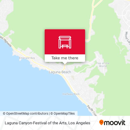 Laguna Canyon-Festival of the Arts map