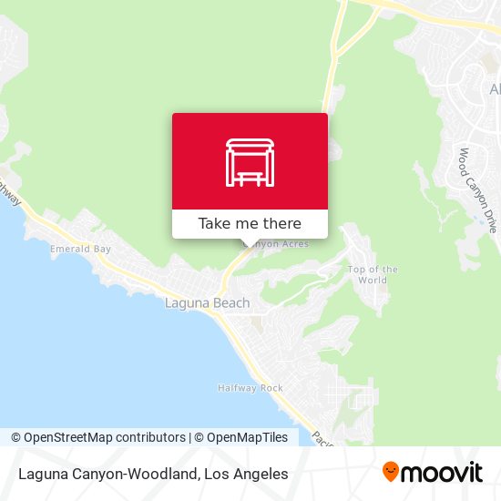 Laguna Canyon-Woodland map