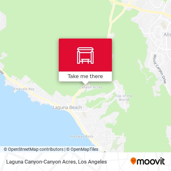 Mapa de Laguna Canyon-Canyon Acres