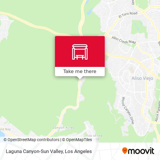 Laguna Canyon-Sun Valley map